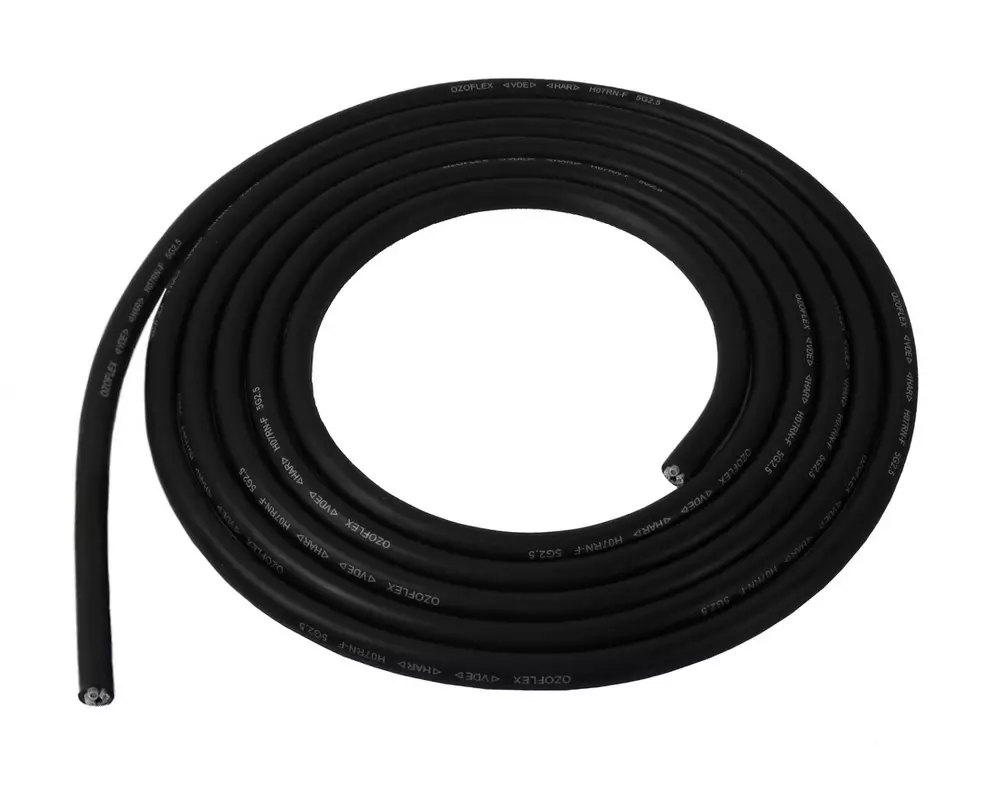 Flexibel kabel för motoranslutning 4 x 2,5 mm²