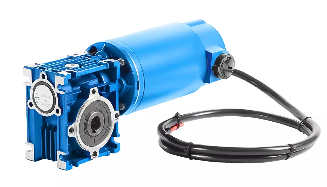 CMRV030 DC100-2, 12V, 0,14 kW, 120 rpm, IP40 snäckväxelmotor