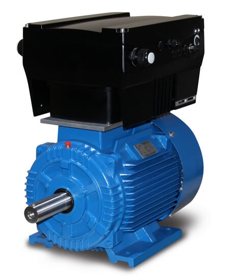 Frekvensomriktare-med-elektrisk-motor-rotationsströmsmotor - Frekvensomriktare