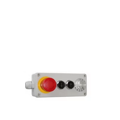 Extern brytare med nödstopp, L-R-knapp och potentiometer